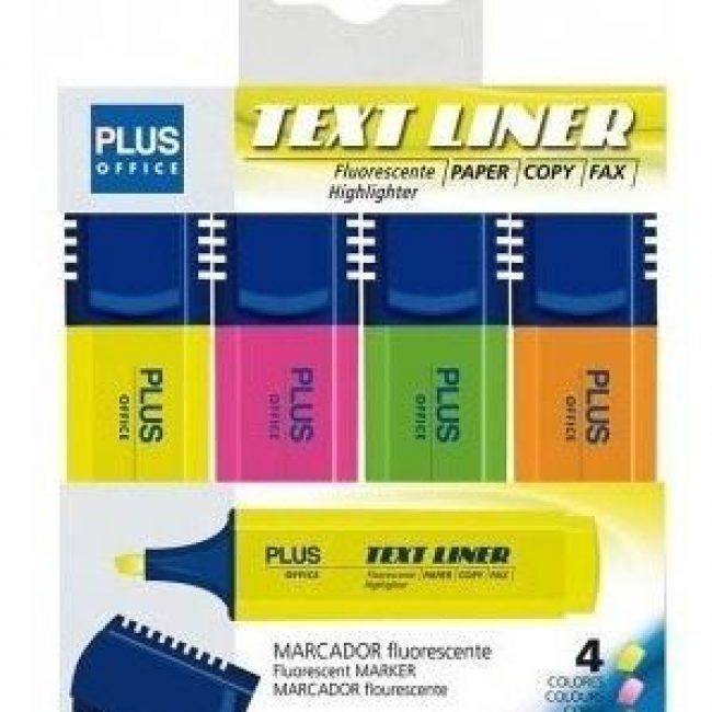 Fluorescent 4 colors Plus Text liner