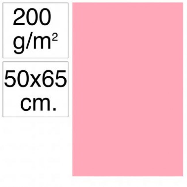 Cartolina 50x65 200gr rosa Makro