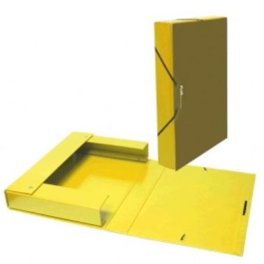 Caixa projectes PVC groc A4 llom 5 Plus