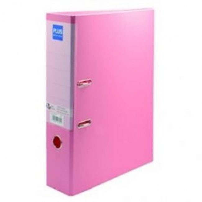 Arxivador palanca foli 2x65 (80mm) amb rado rosa pastel Plus 181151