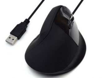 Mouse ergonòmic USB negre Nilox CEEW3157