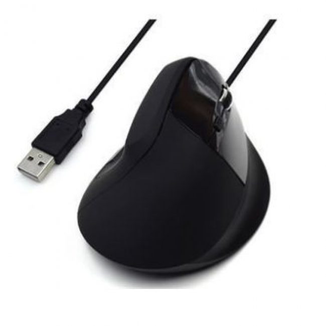 Mouse ergonòmic USB negre Nilox CEEW3157