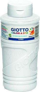 Pintura per dits blanca 750ml Giotto