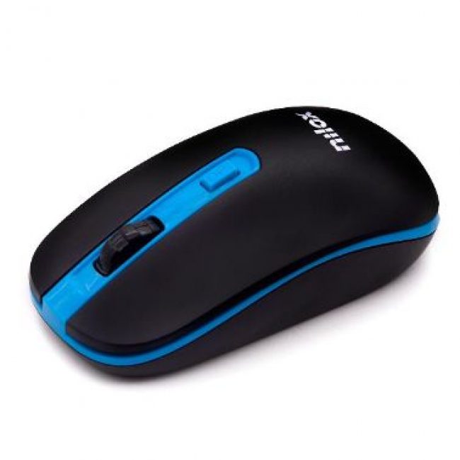 Mouse sense fil USB Nilox negre i blau NXMOWI2003