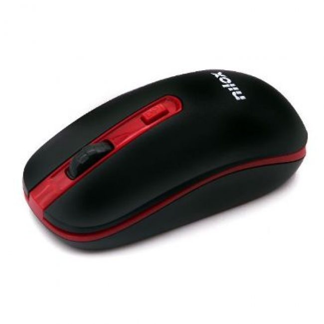 Mouse sense fil USB Nilox negre i vermell NXMOWI2002