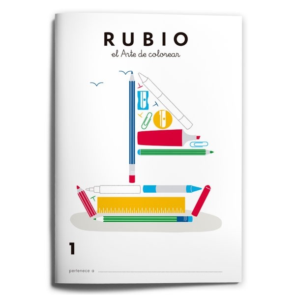 Quadern Colorear 1, Rubio