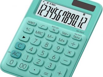 Calculadora 12 digits Casio MS-20UC-BU verda