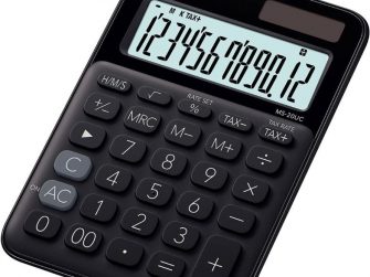 Calculadora 12 digits Casio MS-20UC-BU negra