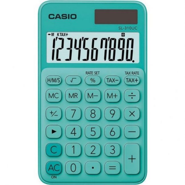 Calculadora 10 digits € Casio SL-310UC verd