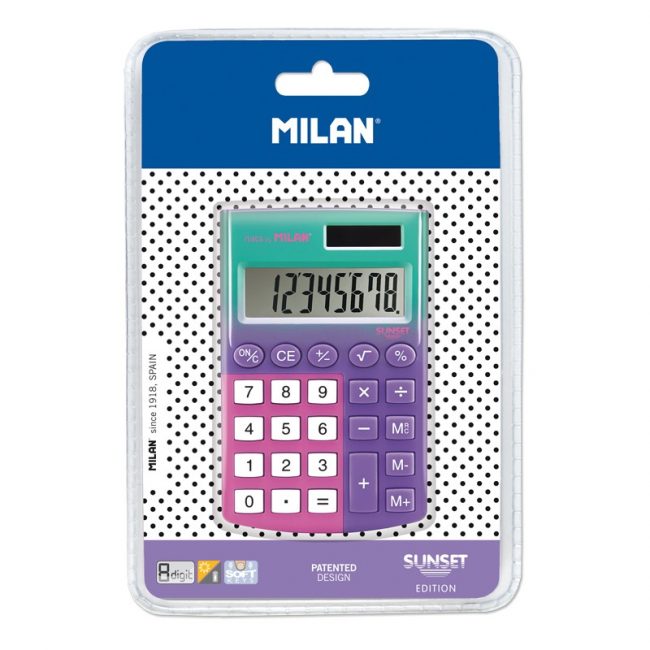 Calculadora 8 digits Milan Sunset lila - rosa 151008SNPRBL