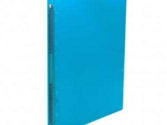 Arxivador A4 4x16 polipropilè blau transparent Plus 180501