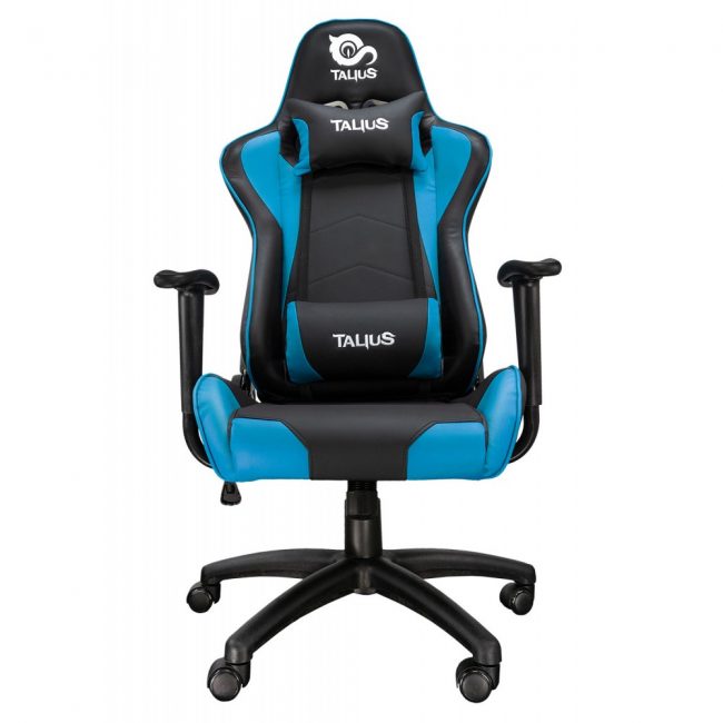 Cadira rodes Gaming blau / negre Talius Gecko
