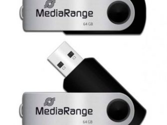 Memòria Flash USB 64Gb negre MediaRange
