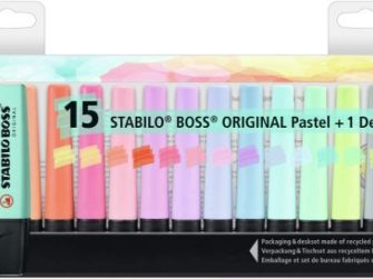 Estoig 15 Fluorescents Stabilo Boss original pastel 7015-02-5