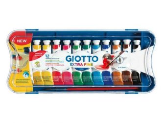 Tempera 12 colors tub 12 ml Giotto