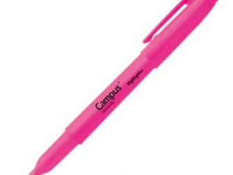 Fluorescent rosa Pen Highlighter Campus