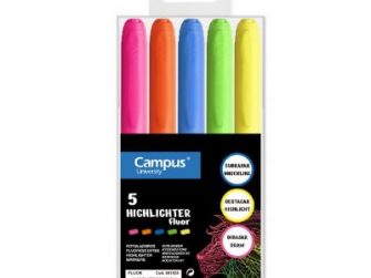 Fluorescent 5 colors Pen Highlighter Campus