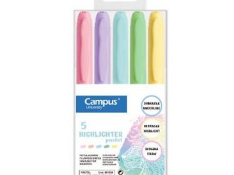 Fluorescent 5 colors pastels Pen Highlighter Campus